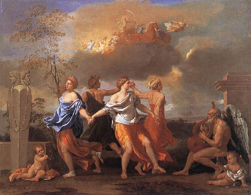 POUSSIN, Nicolas Dance to the Music of Time asfg France oil painting art
